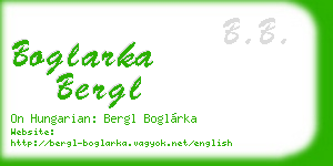 boglarka bergl business card